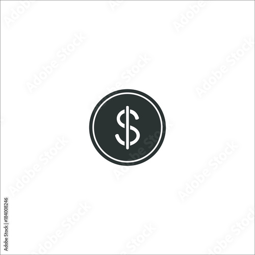 Money Dollar icon. Vector Illustration