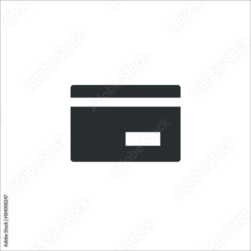credit card icon. Vector Illustration
