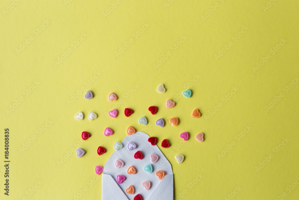 Hearts and envelope Hearts and envelope