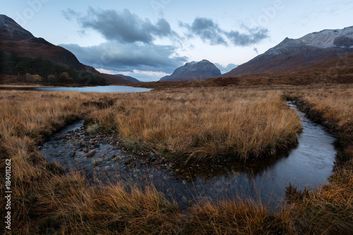 Dawn at Loch Clair photo