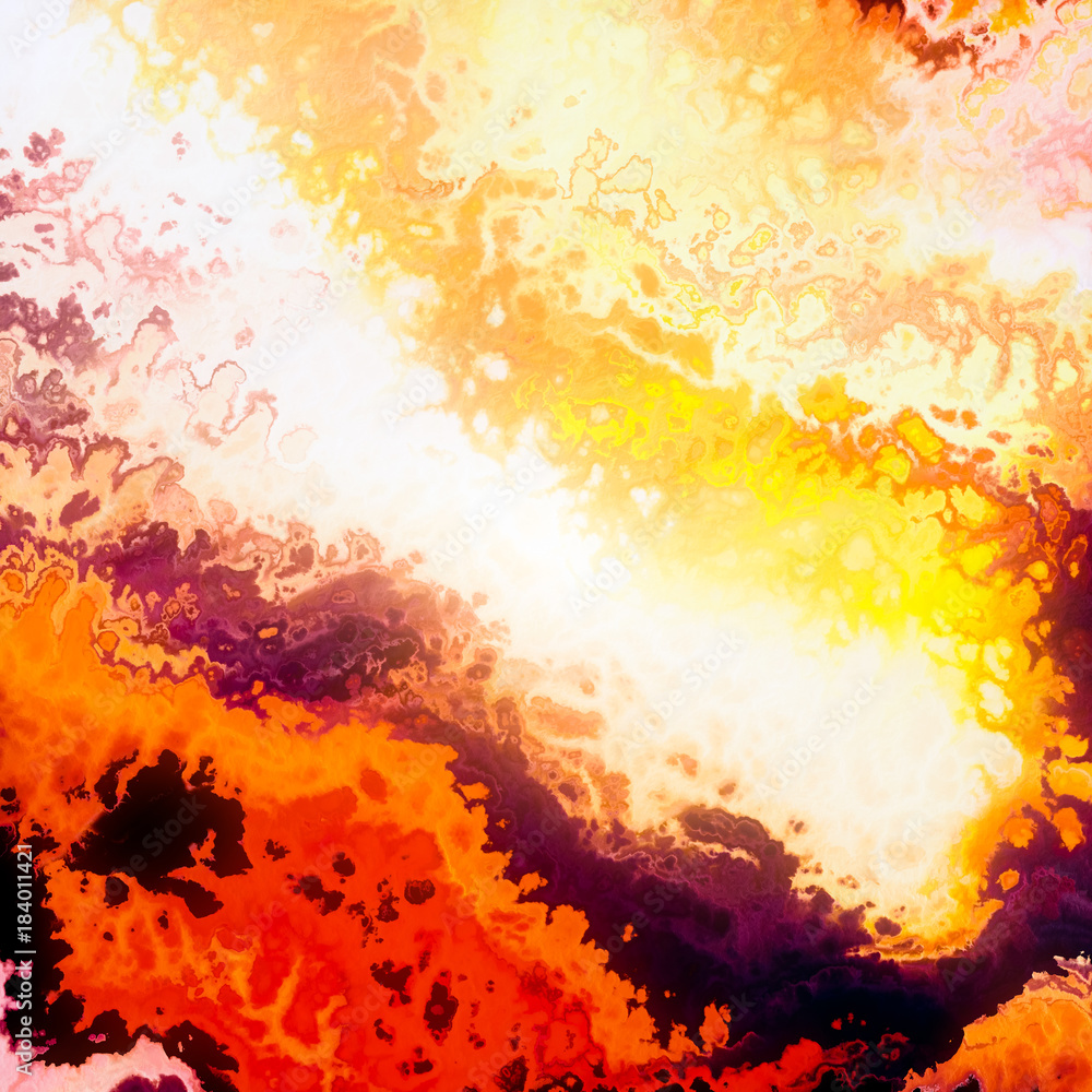 Burning clouds, red flames, abstract illustration Burning clouds, red flames, abstract illustration