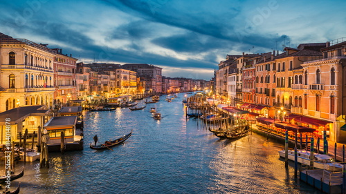 Grand Canal at night, Venice © Mapics