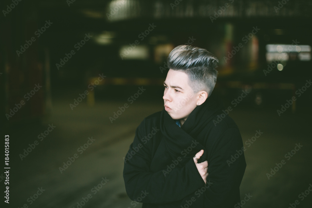portrait of young lesbian woman portrait of young lesbian woman
