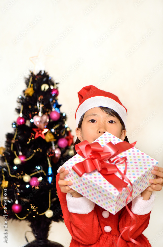 サンタクロース衣装の女の子 サンタクロース衣装の女の子