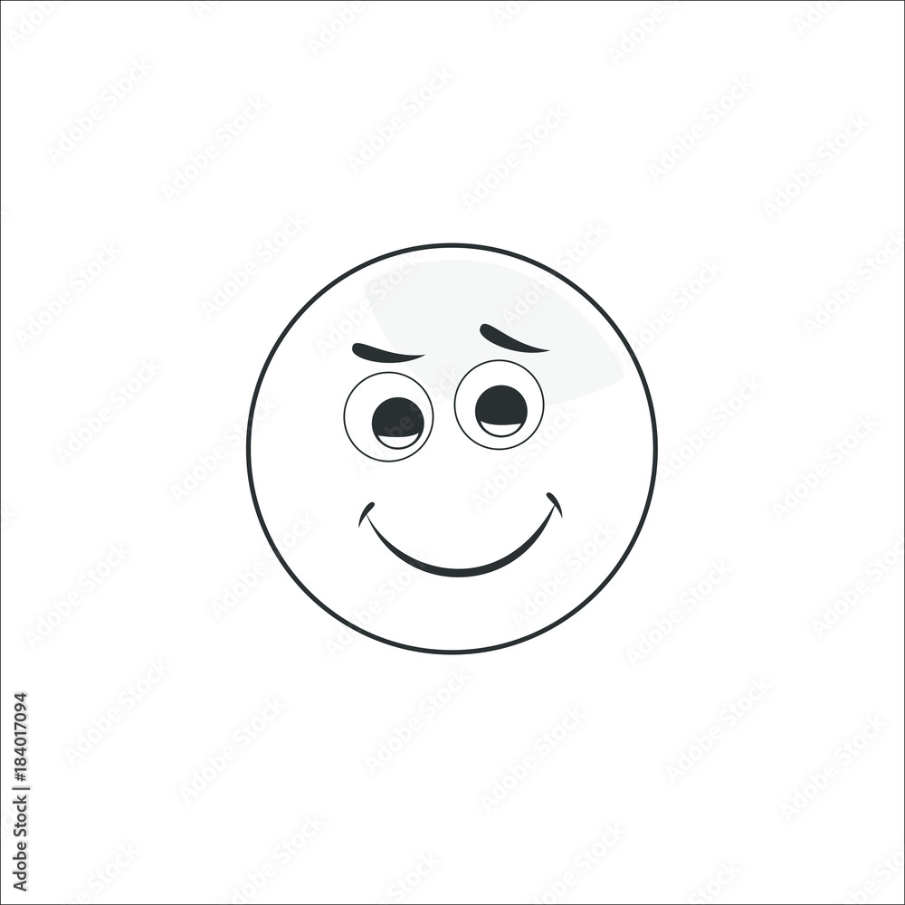 Smile icon. Emotion smile. Vector Illustration Smile icon. Emotion smile. Vector Illustration
