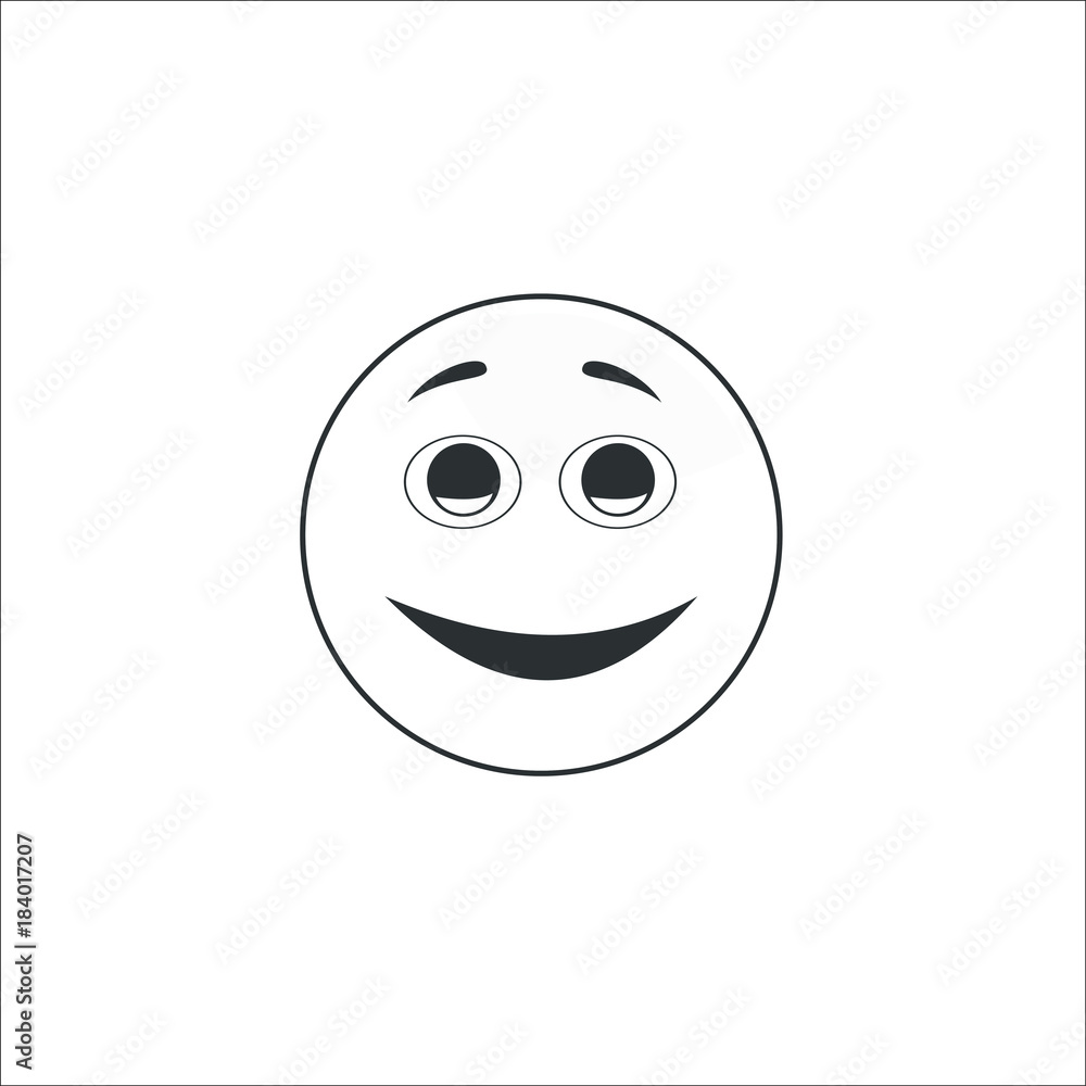 Smile icon. Emotion smile. Vector Illustration Smile icon. Emotion smile. Vector Illustration