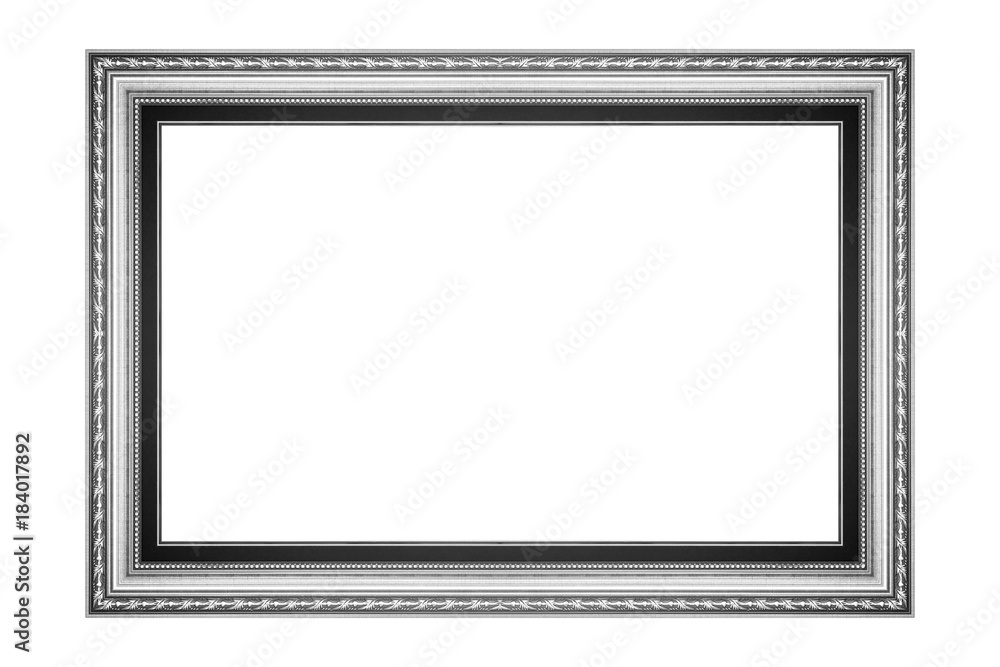 The antique frame on white background The antique frame on white background