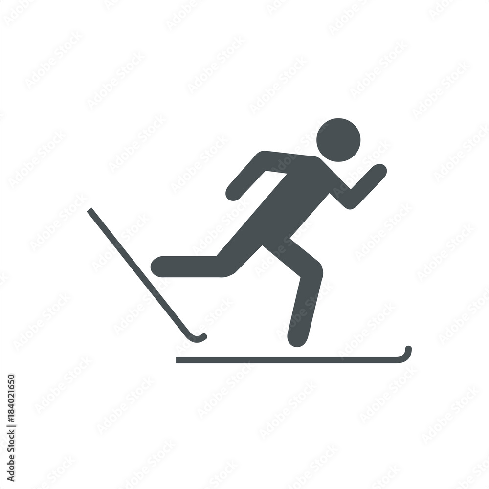 Ski icon. Vector Illustration Ski icon. Vector Illustration