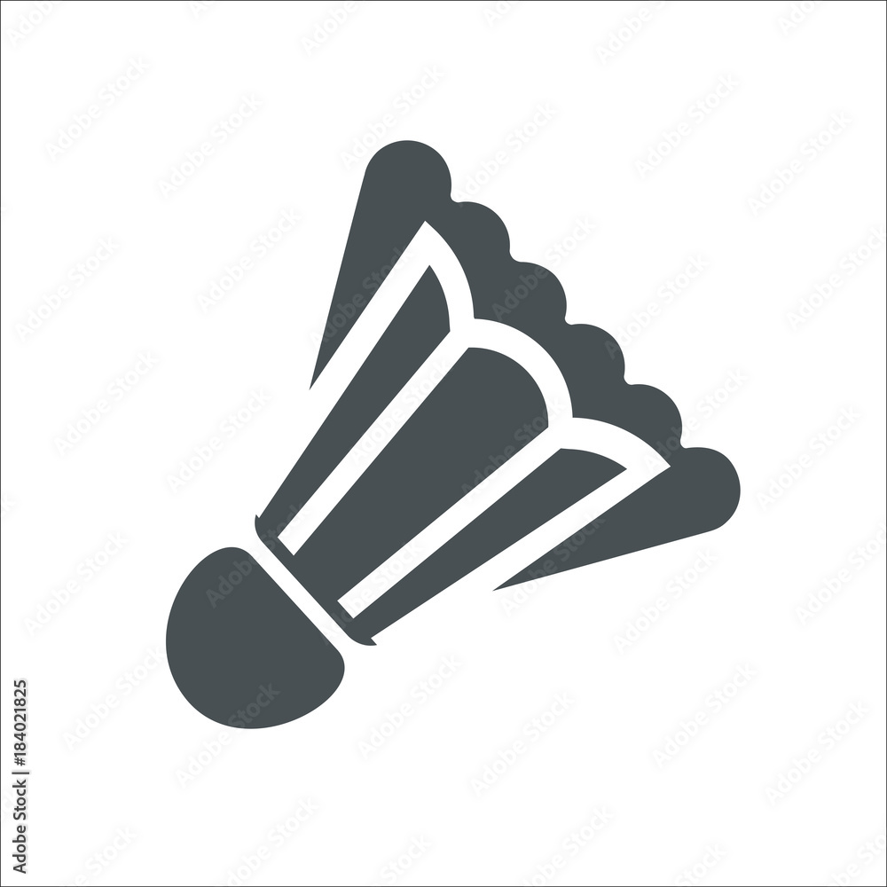 shuttlecock icon. Vector Illustration