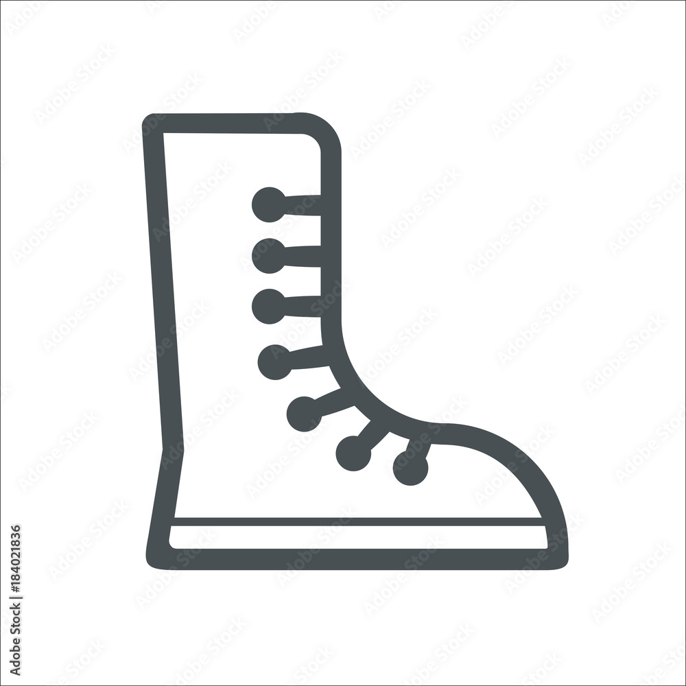 Boxing shoes icon.