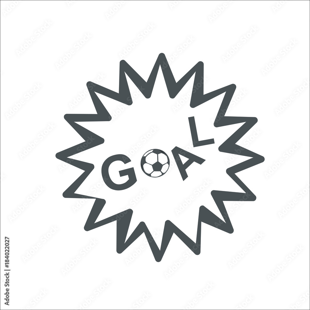 Goal icon. Vector Illustration