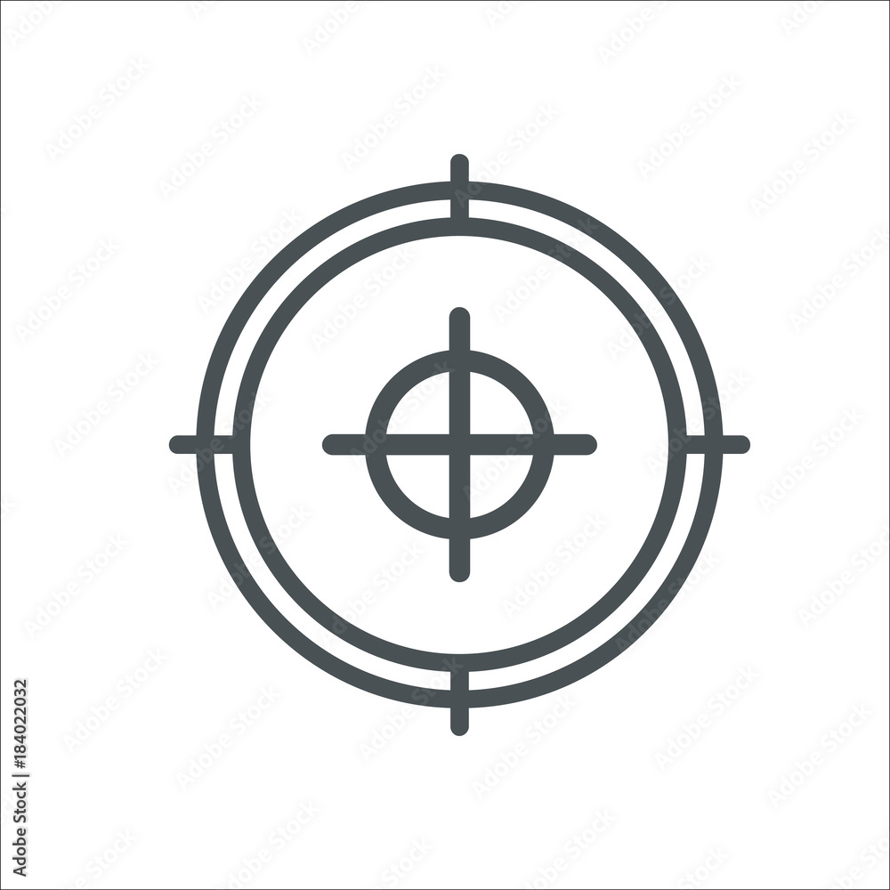 Target icon. Vector Illustration