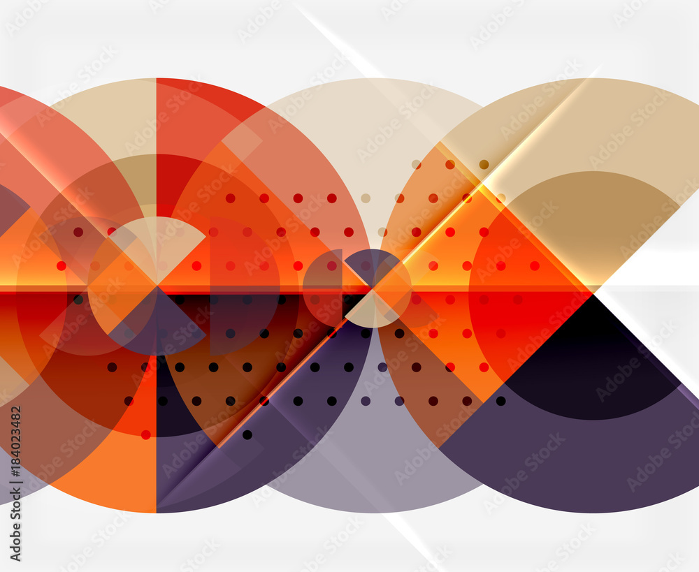 Geometric circle abstract banner Geometric circle abstract banner