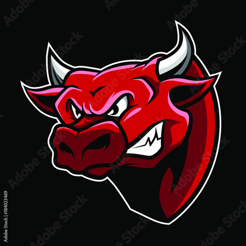 Bull Head Mascot Vector