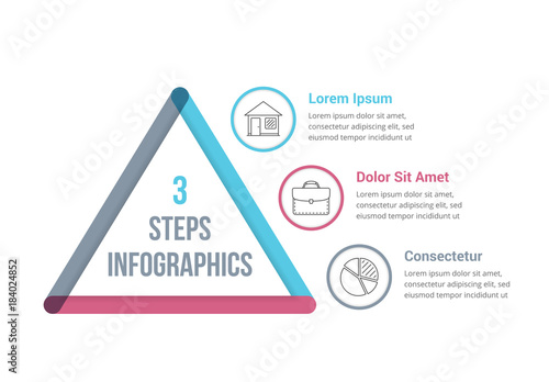 3 Steps Infographics