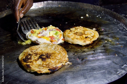 Obraz na płótnie a typical zanzibar fried pizza