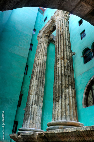 Temple of Roma d'Augusti, Barcelona, Spain