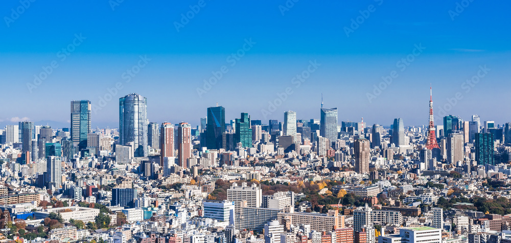 東京都市風景　ワイド