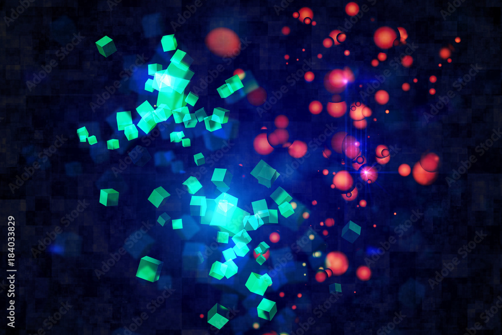 Glowing cube backdrop Glowing cube backdrop