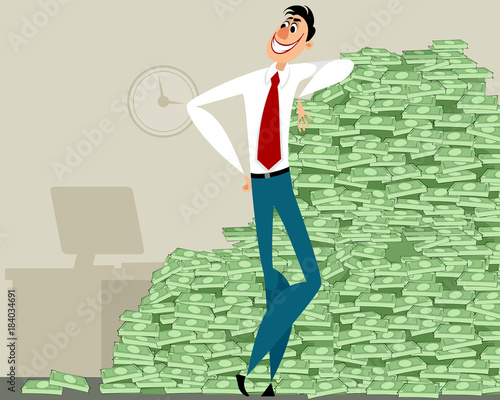Smiling successful businessman