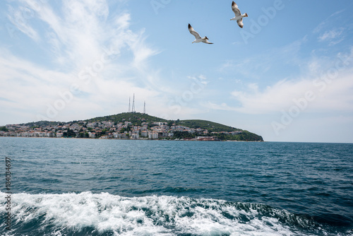 View of Kinali island in Istanbul, Turkey photo