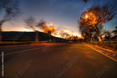 Car speed  dynamic background