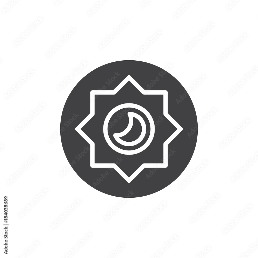 Night mode brightness mode icon vector, filled flat sign, solid pictogram isolated on white. Photo camera manual settings symbol, logo illustration. Night mode brightness mode icon vector, filled flat sign, solid pictogram isolated on white. Photo camera manual settings symbol, logo illustration.