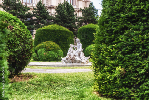 Statue at Kunsthistorisches Museum Vienna, Austria photo