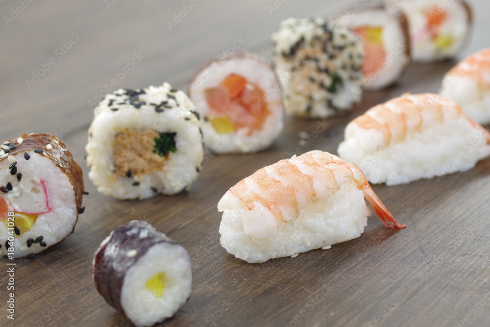 appetizing portion sushi appetizing portion sushi