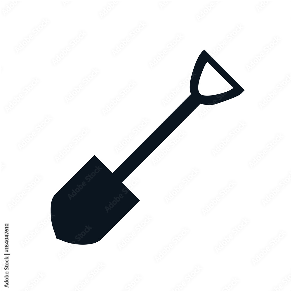 Shovel icon. Vector Illustration Shovel icon. Vector Illustration