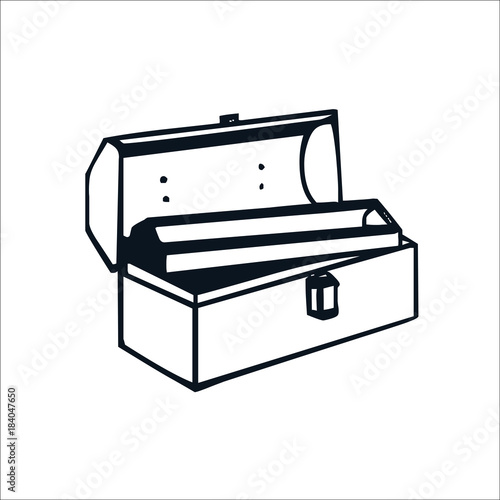 Tool box icon. Vector Illustration