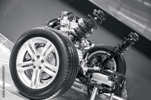 Billede på lærred suspension system of the car