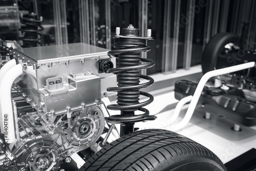 suspension system of the car photo