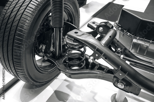 suspension system of the car photo