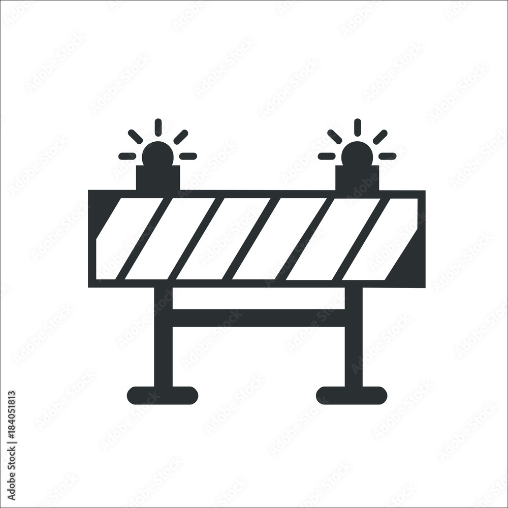 Trafic sign icon. Vector Illustration Trafic sign icon. Vector Illustration