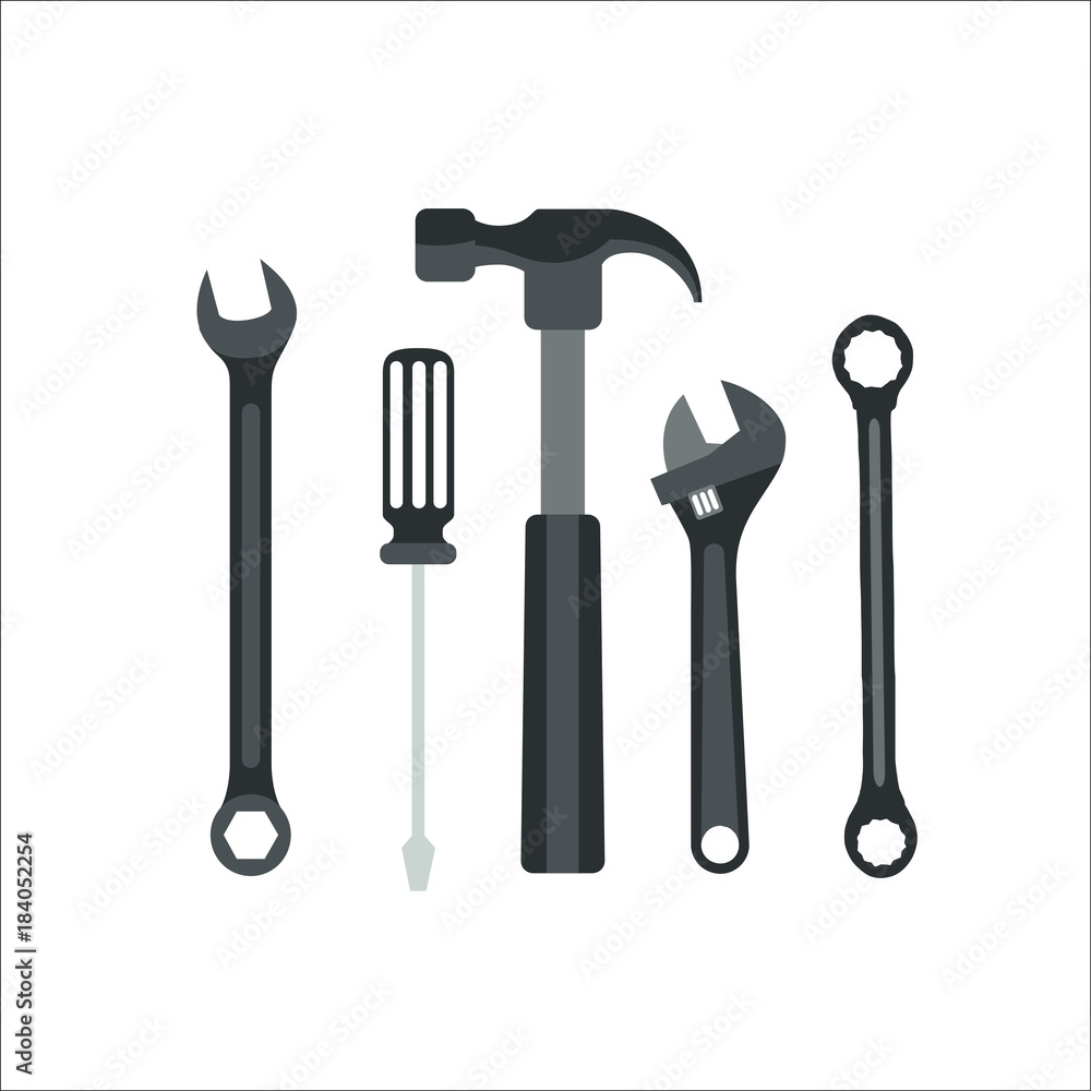 Hammer icon. Vector Illustration Hammer icon. Vector Illustration