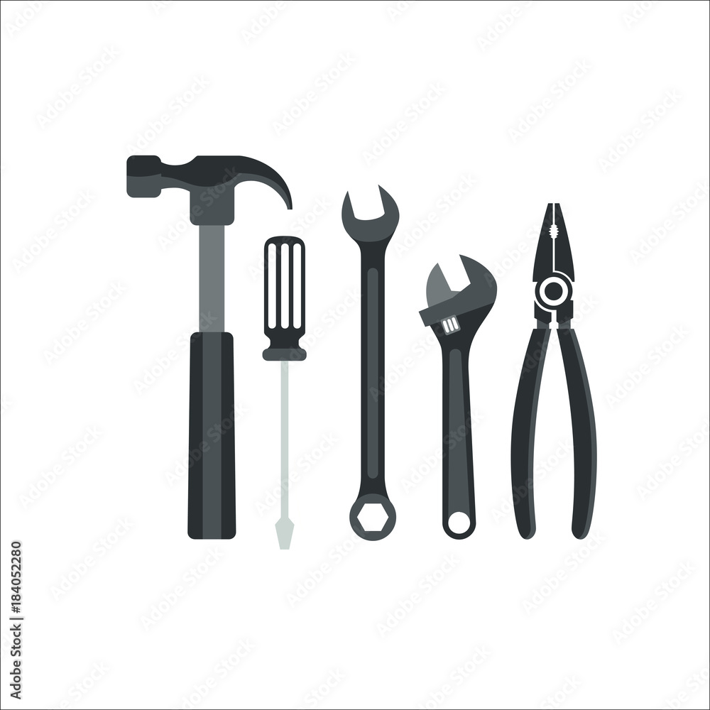 Wrench icon. Vector Illustration Wrench icon. Vector Illustration