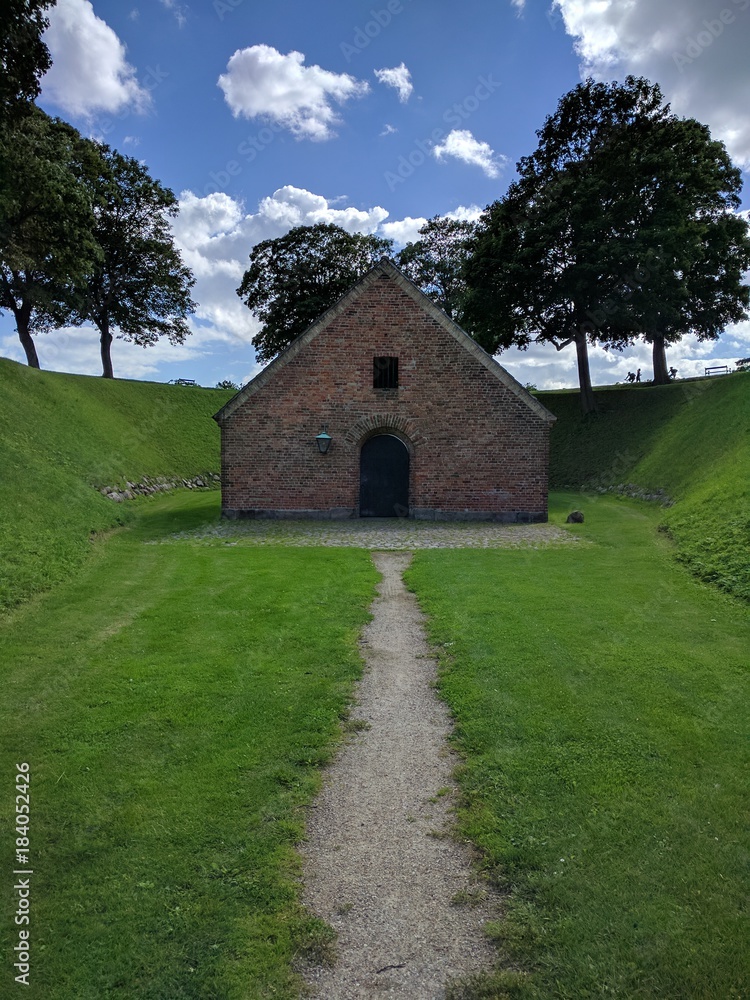 Landscape in Kastellet fortress,  Copenhagen, Denmark