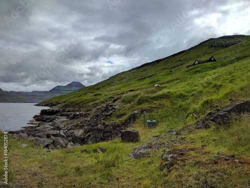  Landscape on the Faroe Islands in the north Atlantic 