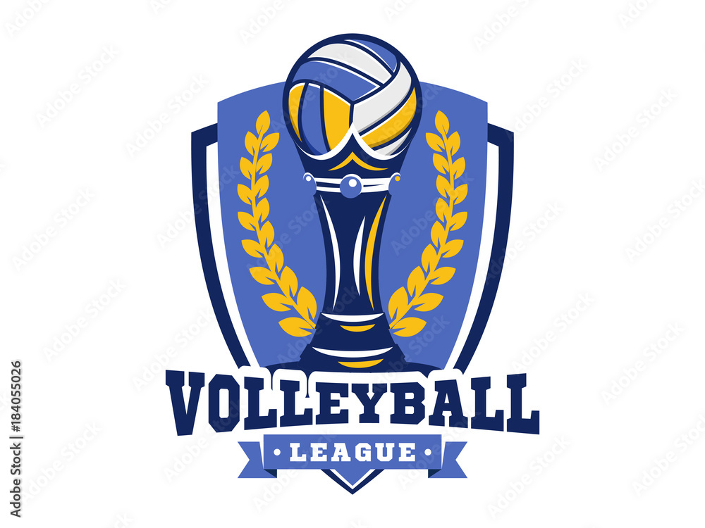 Volleyball league logo, emblem, icons, designs templates with ...