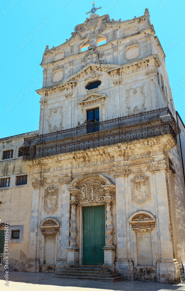 Church Santa Lucia alla Badia, Siracusa, Sicily, Italy.