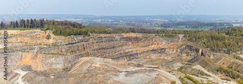 Alter Tagebau, Piesberg, Osnabrück, Norddeutschland im Panorama photo