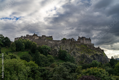 Scenic view of Edinburgh Castle on Castle rock, Edinburgh, Scotland