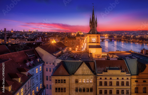 Sunset in Prague, Czech Republic