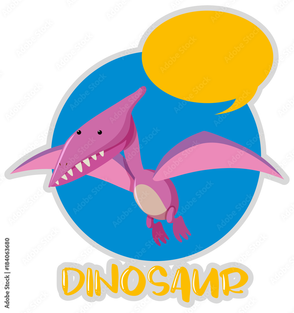Dinosaur with wings flying Dinosaur with wings flying