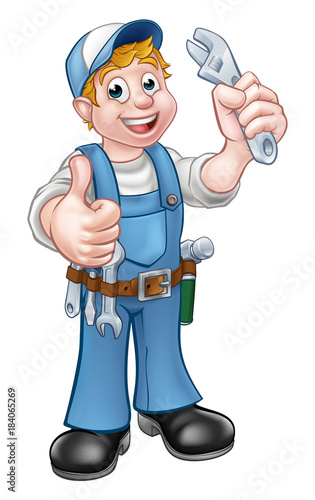 Cartoon Character Mechanic or Plumber