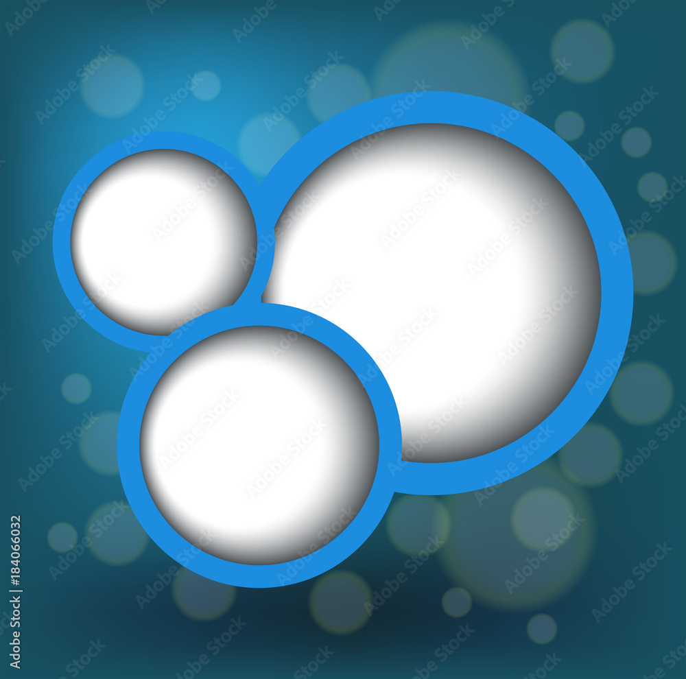 Background template with blue circles Background template with blue circles