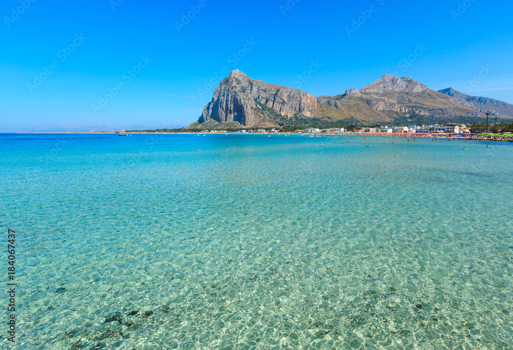 San Vito lo Capo beach, Sicily, Italy