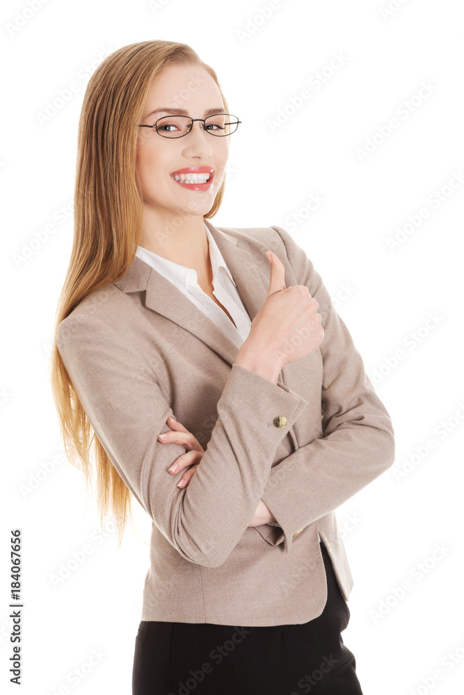 Portrait of beautiful caucasian business woman. Portrait of beautiful caucasian business woman.