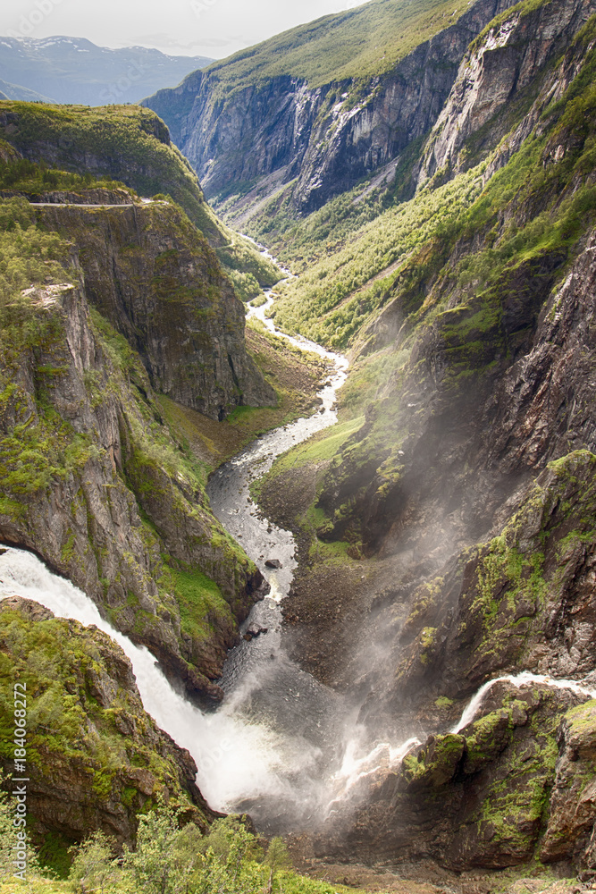 Scenic view, waterfall Scenic view, waterfall